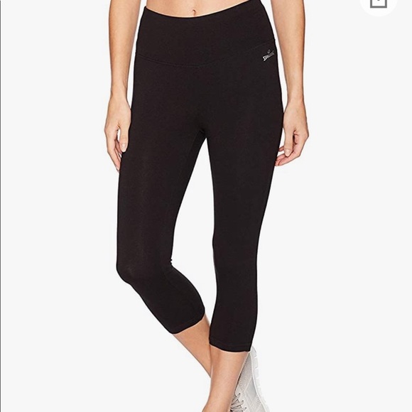 Spaulding cropped black cotton leggings - Picture 1 of 4